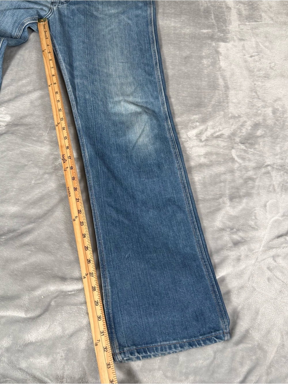 Vintage Wrangler Straight Leg Jeans Mens 34x33 (Estimated) Faded Wash 80s - Picture 9 of 12